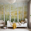 Birch Forest Mural Wallpaper - room preview 06