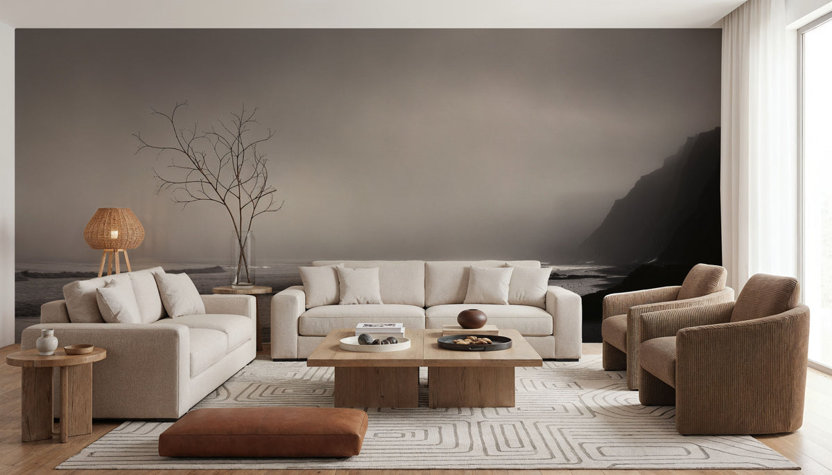 Misty Surfer's Cove Mural Wallpaper - room preview 06