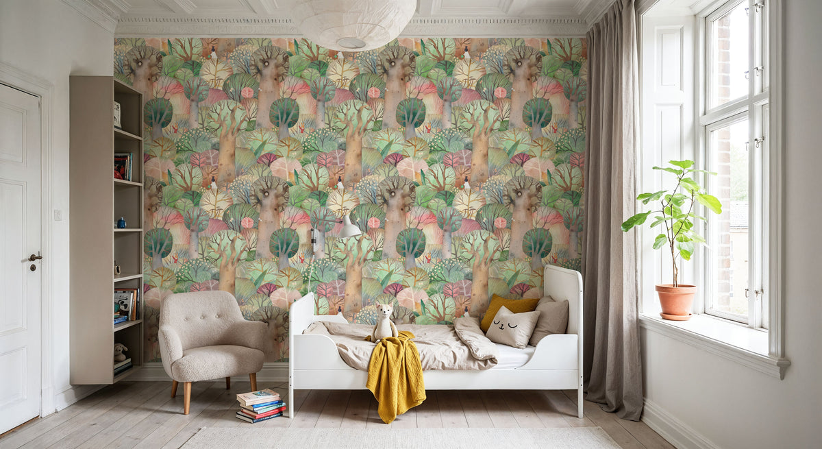 Forest Play Mural Wallpaper - room preview 06