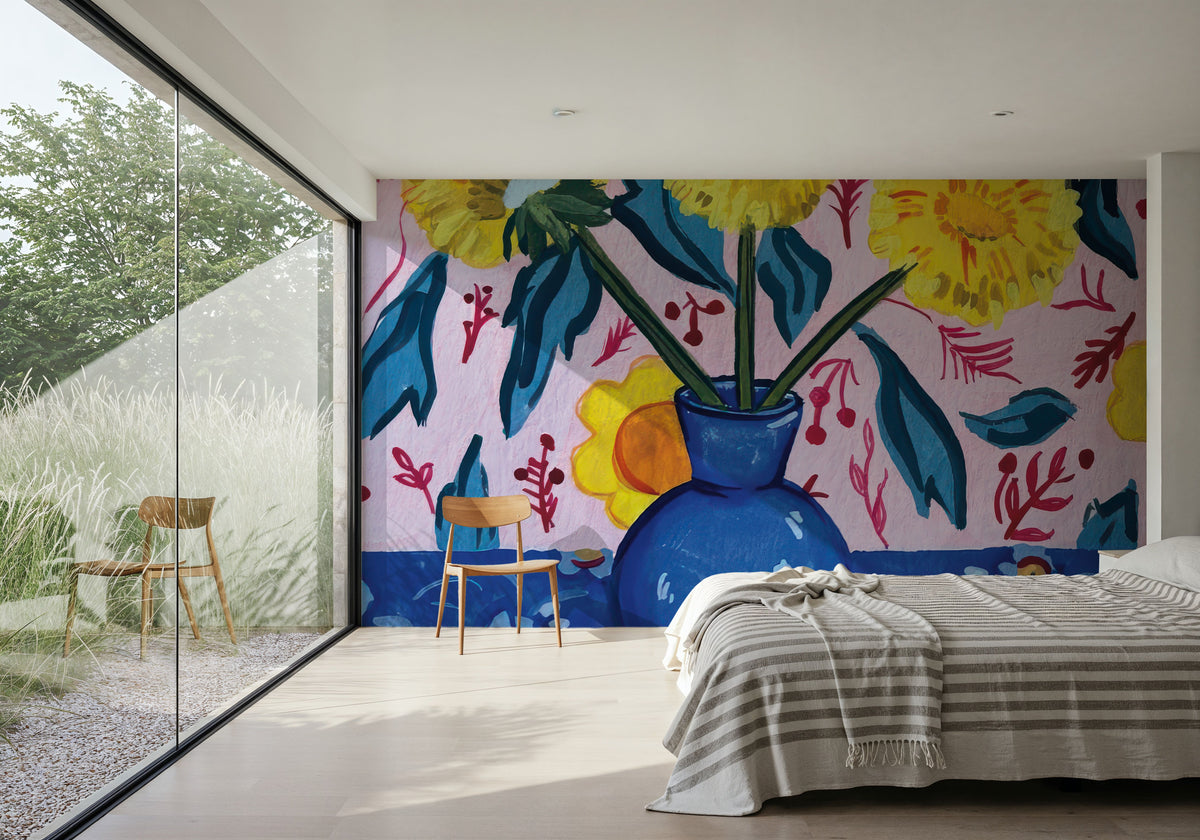 Dandilions Mural Wallpaper - room preview 06