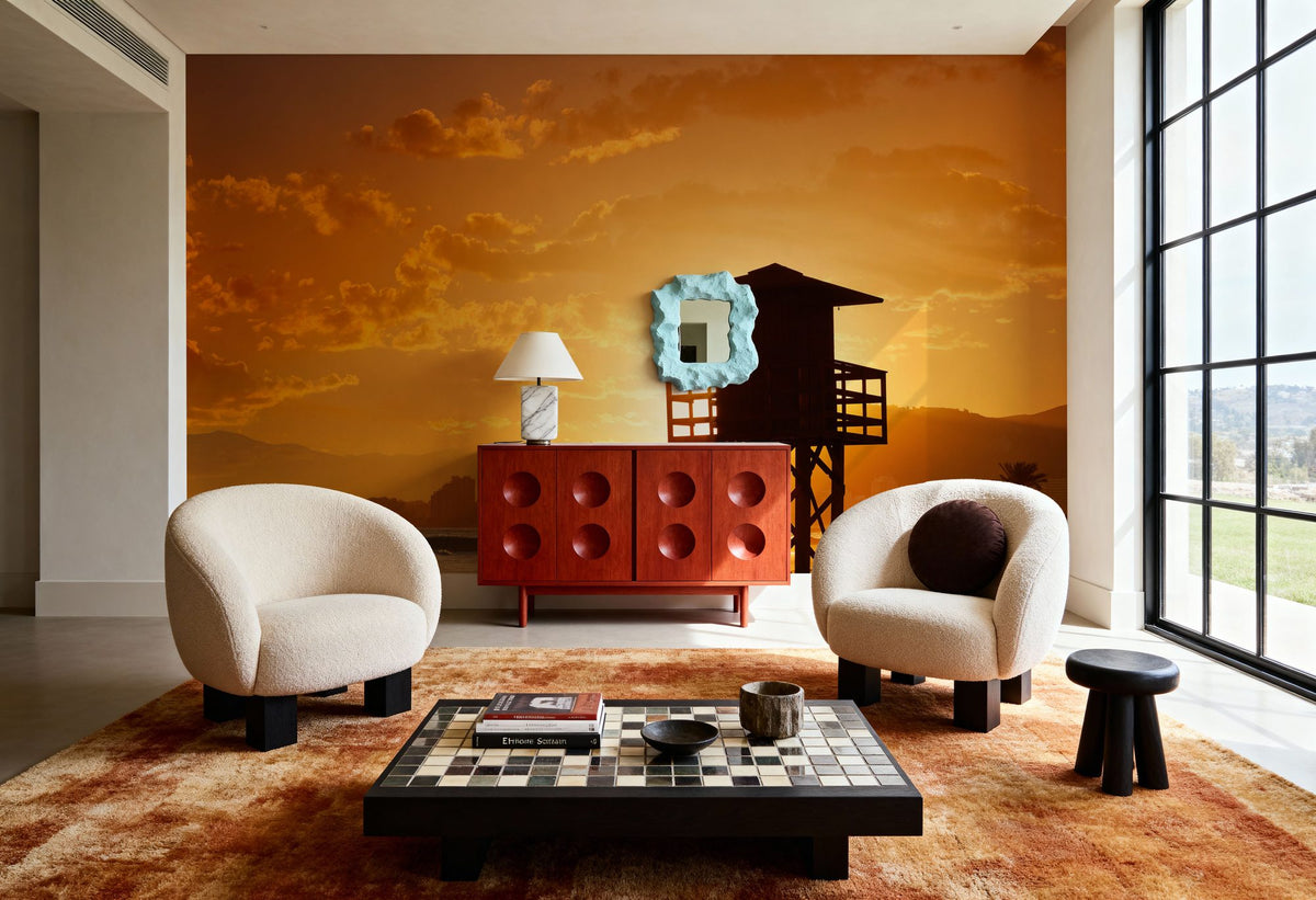 Los Olivos Beach Mural Wallpaper - room preview 06