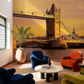 London Sunset Bridge Mural Wallpaper - room preview 06