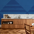 Seafood Ocean Blue Mural Wallpaper - room preview 06