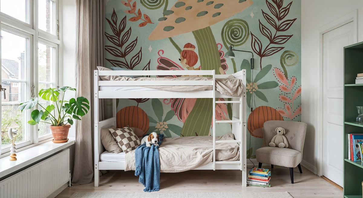 Floralscape Fairies III Mural Wallpaper - room preview 06