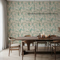Harvest Sprig White Mural Wallpaper - room preview 06