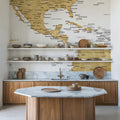 US Mexico Caribbean Map - Rosie Mural Wallpaper - room preview 06