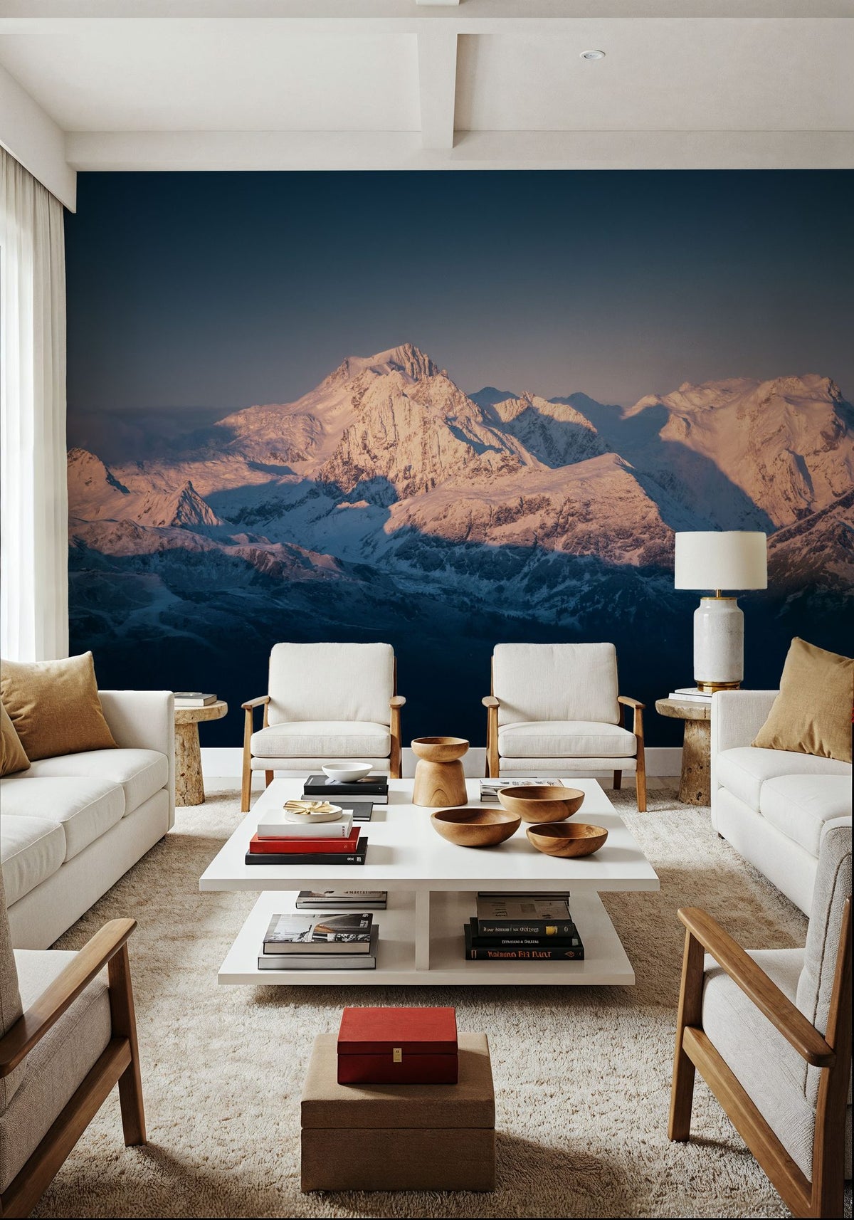Winter Rays Mural Wallpaper - room preview 06