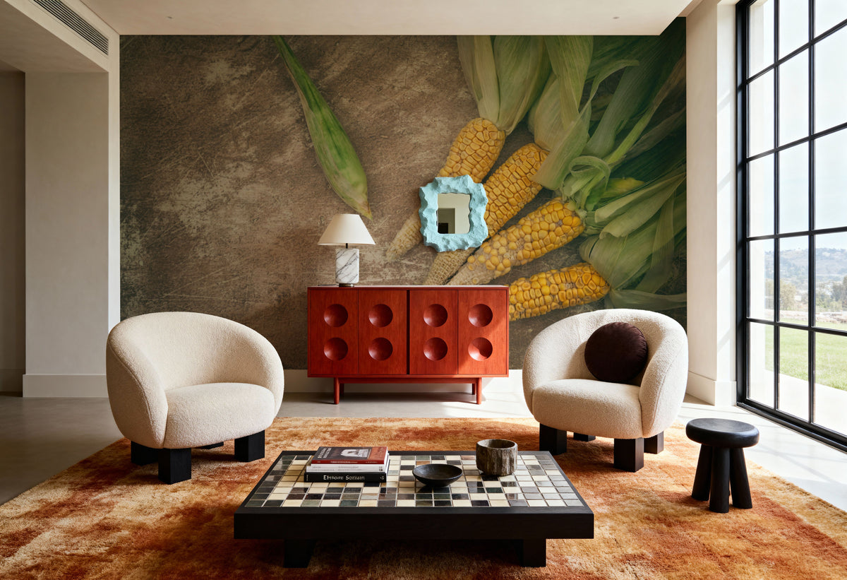 Harvest Corn Mural Wallpaper - room preview 06
