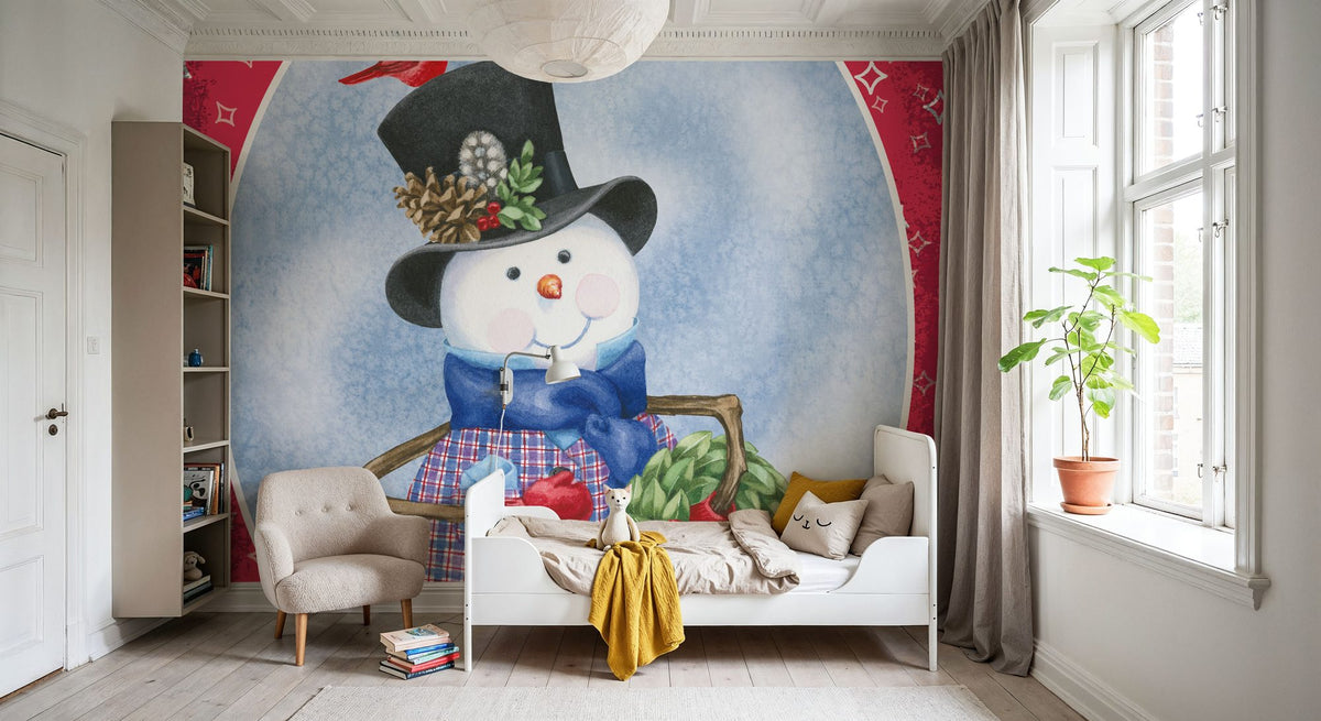 Main Street Christmas VII Mural Wallpaper - room preview 06