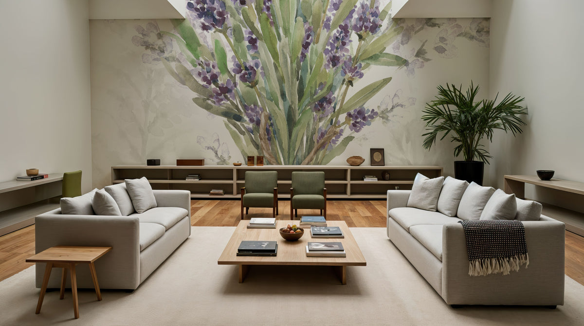 Fresh Lavender II Mural Wallpaper - room preview 06