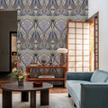 Floral Art Deco Aura, Butter Mural Wallpaper - room preview 06