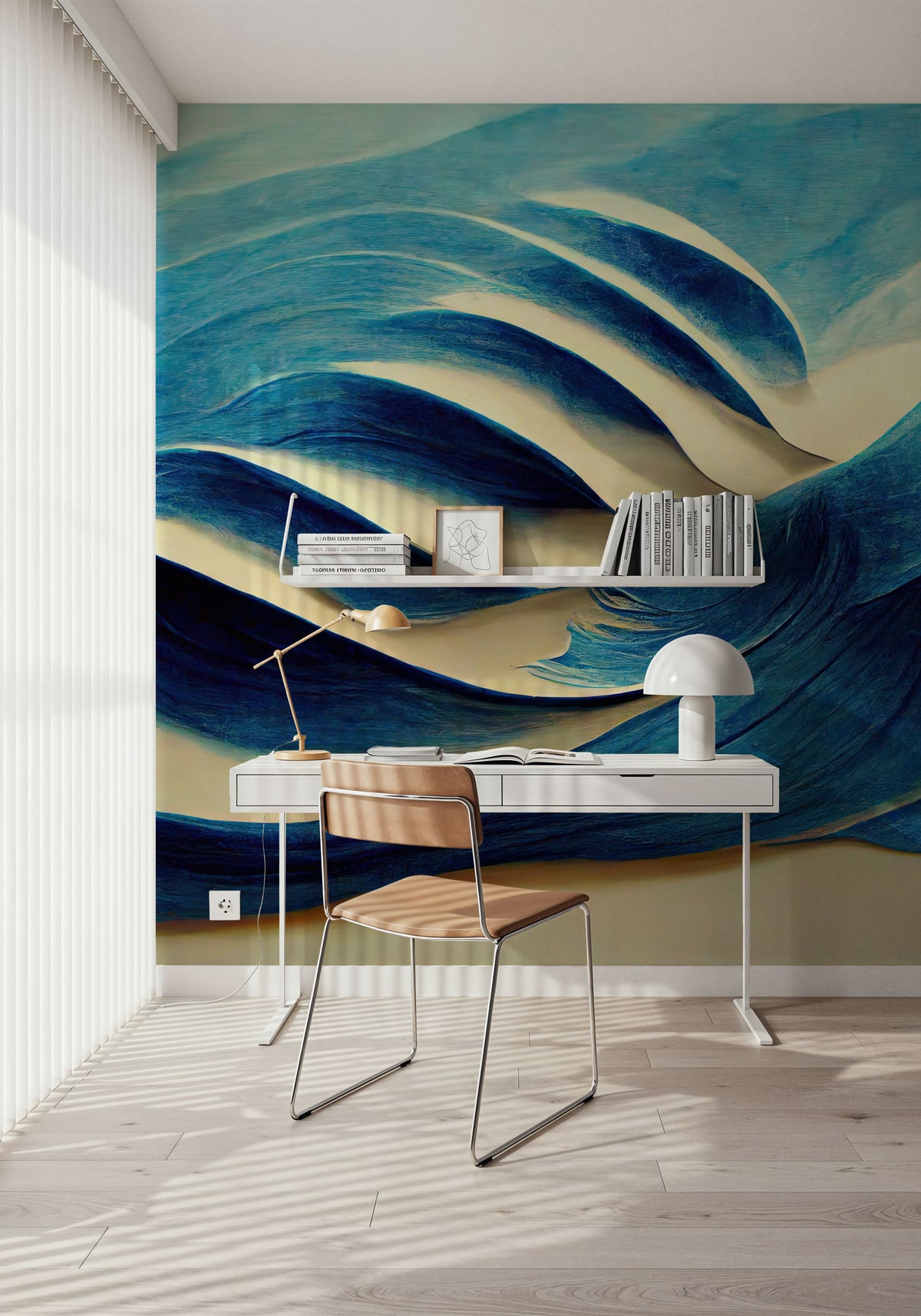 Tactile Waves Mural Wallpaper - room preview 06