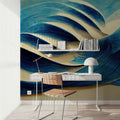 Tactile Waves Mural Wallpaper - room preview 06