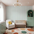 Coastal Leaning Turqouise Mural Wallpaper - room preview 06