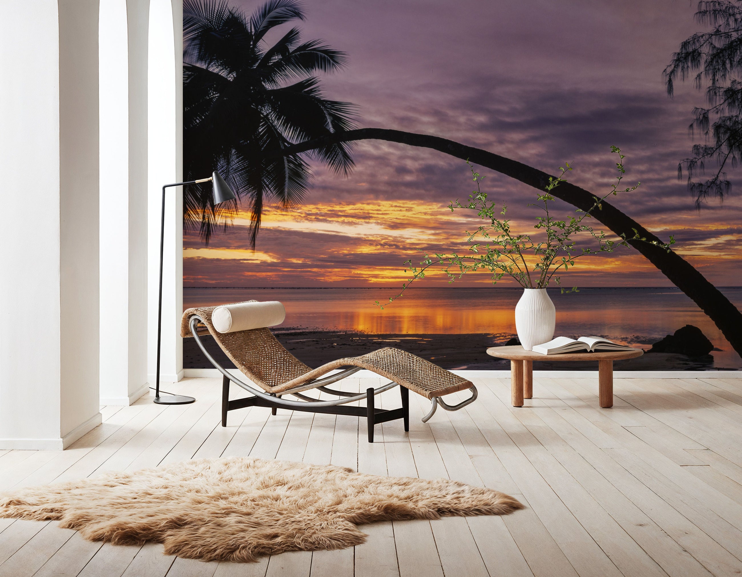 Aitutaki Palms Mural Wallpaper