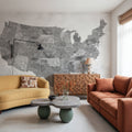 US State Map - Jimmy Wash Mural Wallpaper - room preview 06