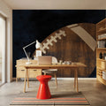 Football Wood Mural Wallpaper - room preview 06