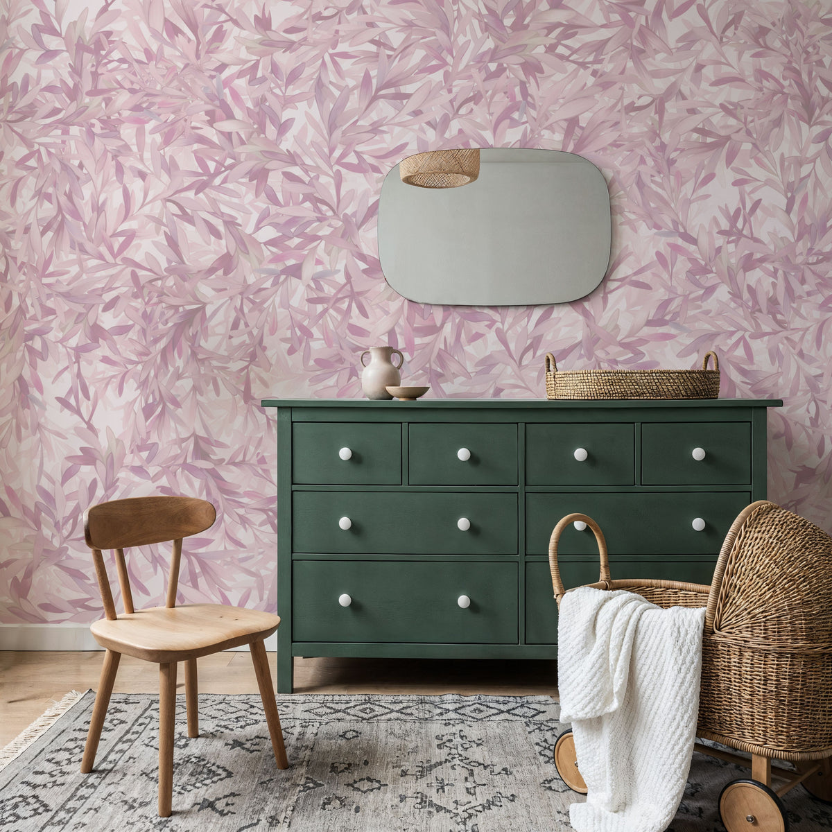 Lush Canopy Ceiling, Rose Mural Wallpaper - room preview 06