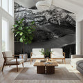 Peyto Lake BW Mural Wallpaper - room preview 06