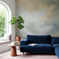 Shimmering Sea Gray Mural Wallpaper - room preview 06