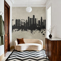 Singapore Skyline Concrete Mural Wallpaper - room preview 06