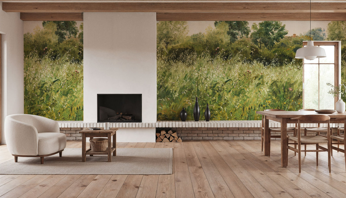 Meadow Whisper, Chlorophyll Mural Wallpaper - room preview 06