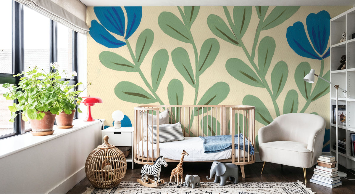 Botanical Bliss II Mural Wallpaper - room preview 06