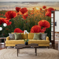 Butterfly Flowers Mural Wallpaper - room preview 06