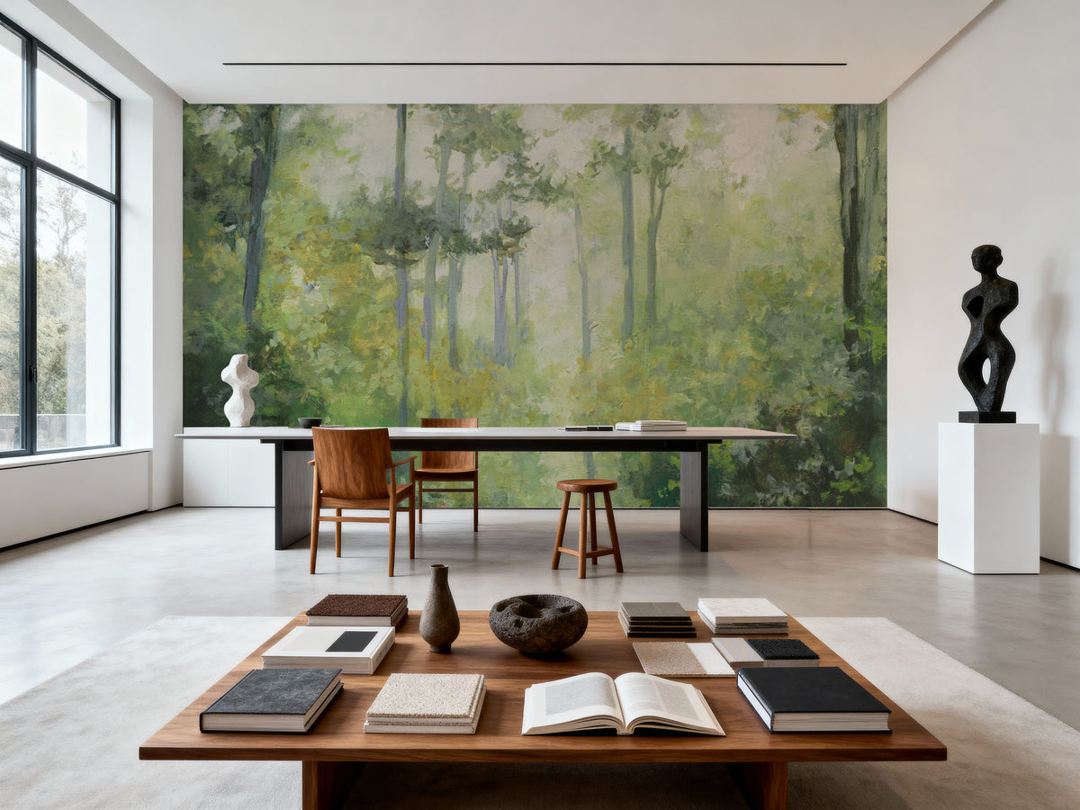 Forest Contemplation Mural Wallpaper - room preview 06