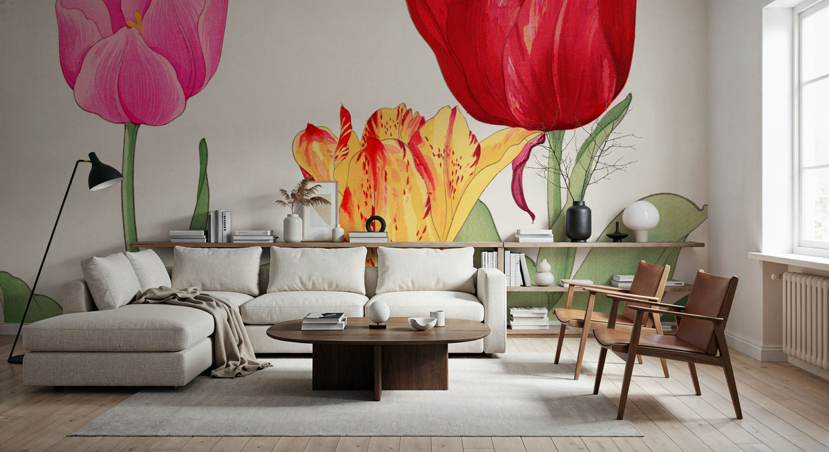 Tanigami Tulips Mural Wallpaper - room preview 06