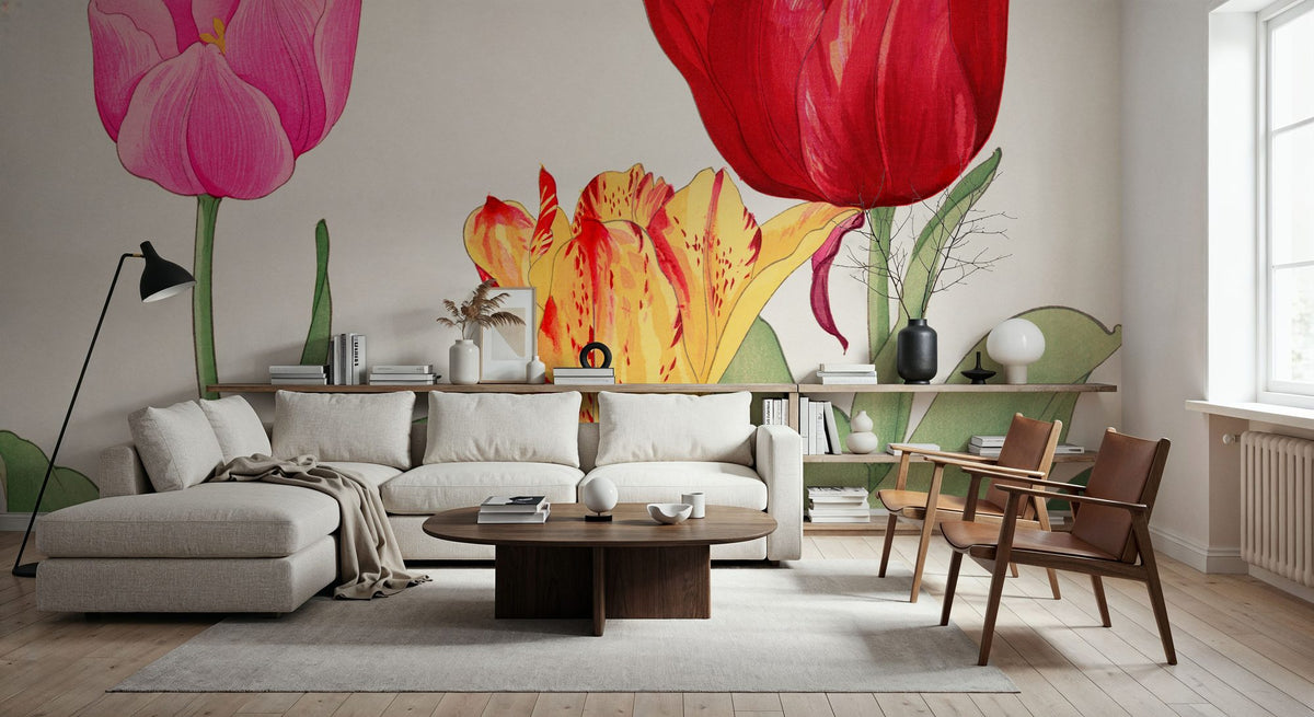 Tanigami Tulips Mural Wallpaper - room preview 06