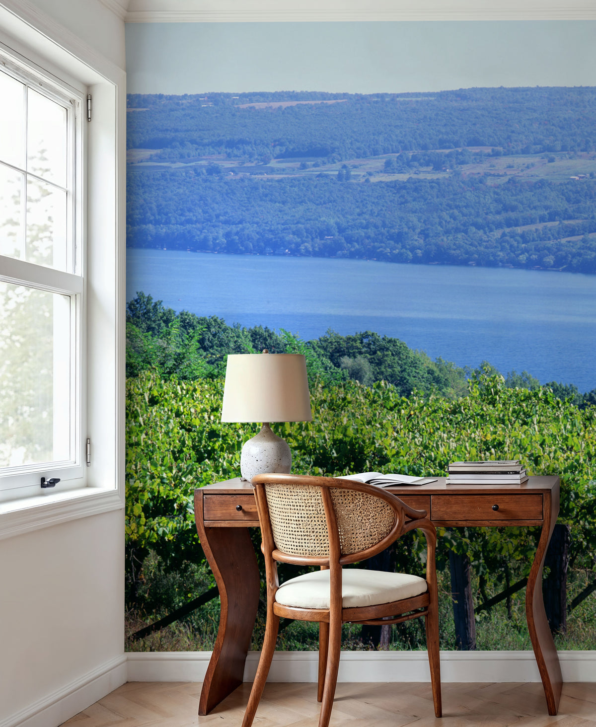 Vineyard Vista Mural Wallpaper - room preview 06