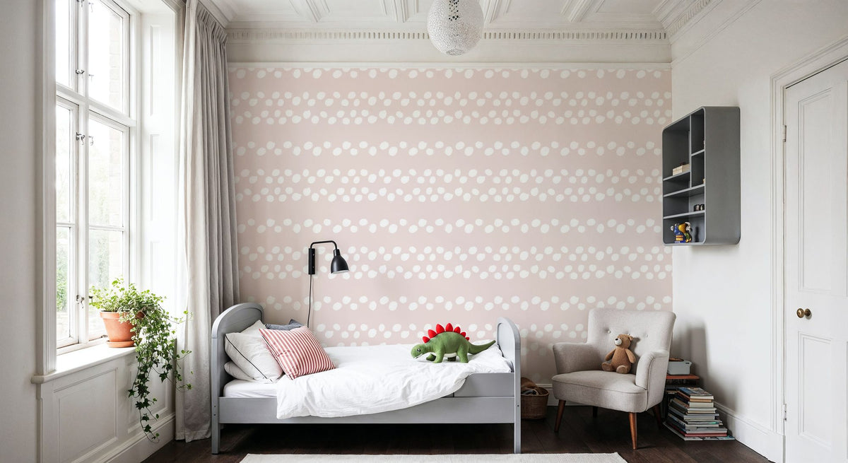 Snowballs Mural Wallpaper - room preview 06