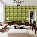 Trailing Lemons, Cream Mural Wallpaper - room preview 06