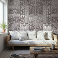 Flower Collection, Mauve Mural Wallpaper - room preview 06