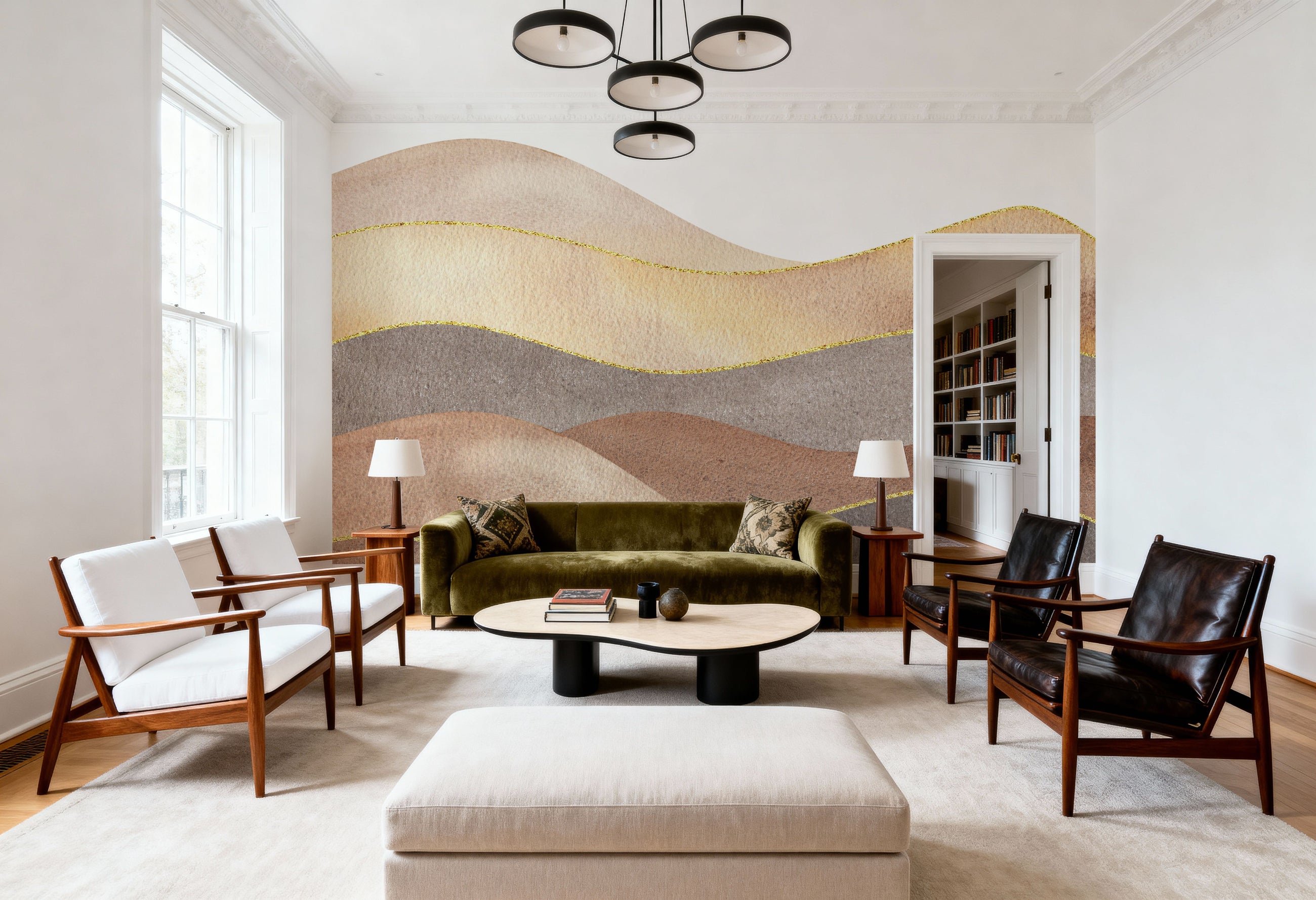 Abstract Sand Dunes Mural Wallpaper