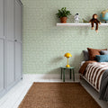 Seaside Fish Green Mural Wallpaper - room preview 06