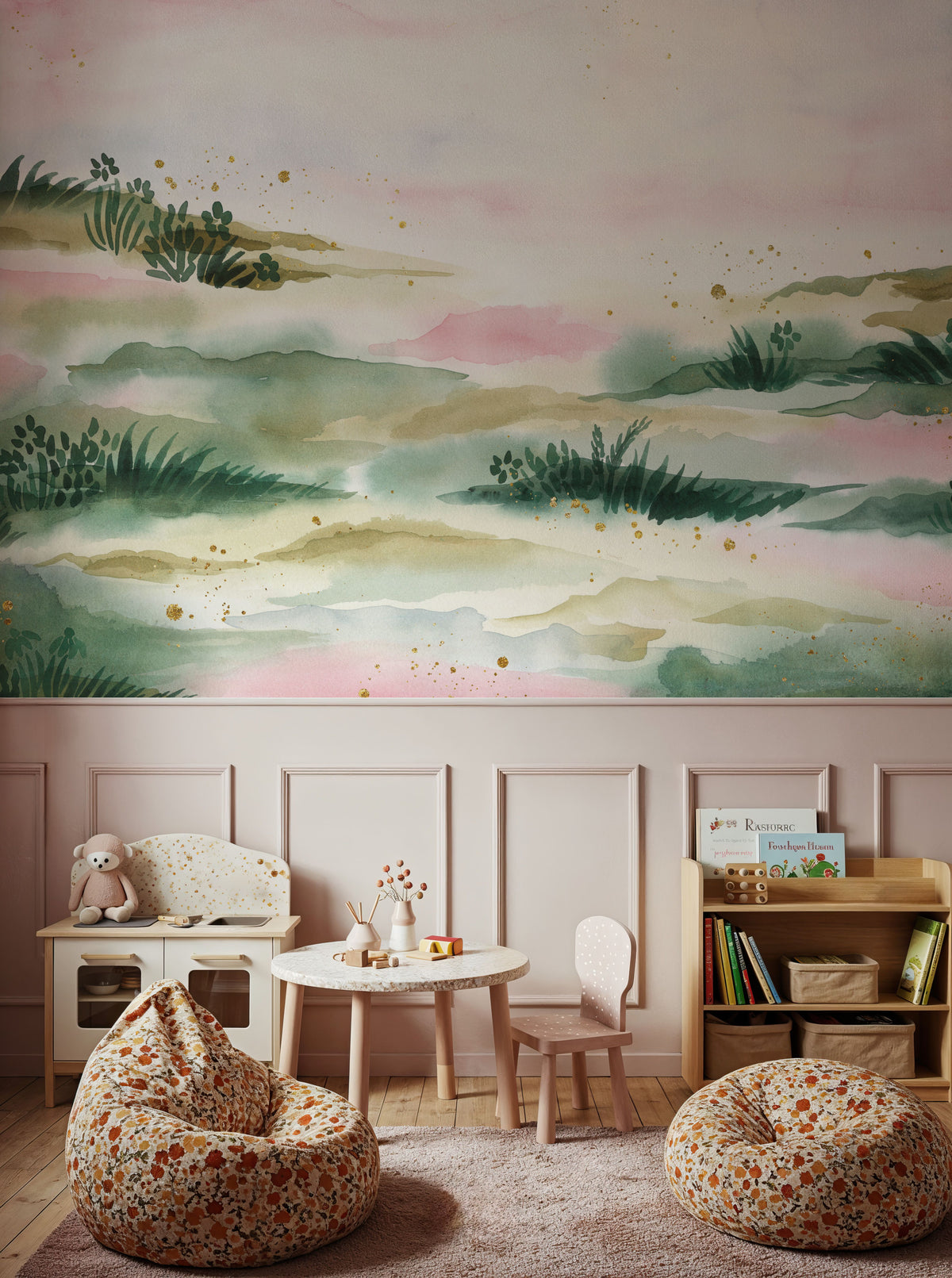 Midsummer Meadow IV Mural Wallpaper - room preview 06