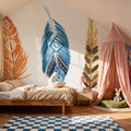 Rainbow Feathers II Mural Wallpaper - room preview 06