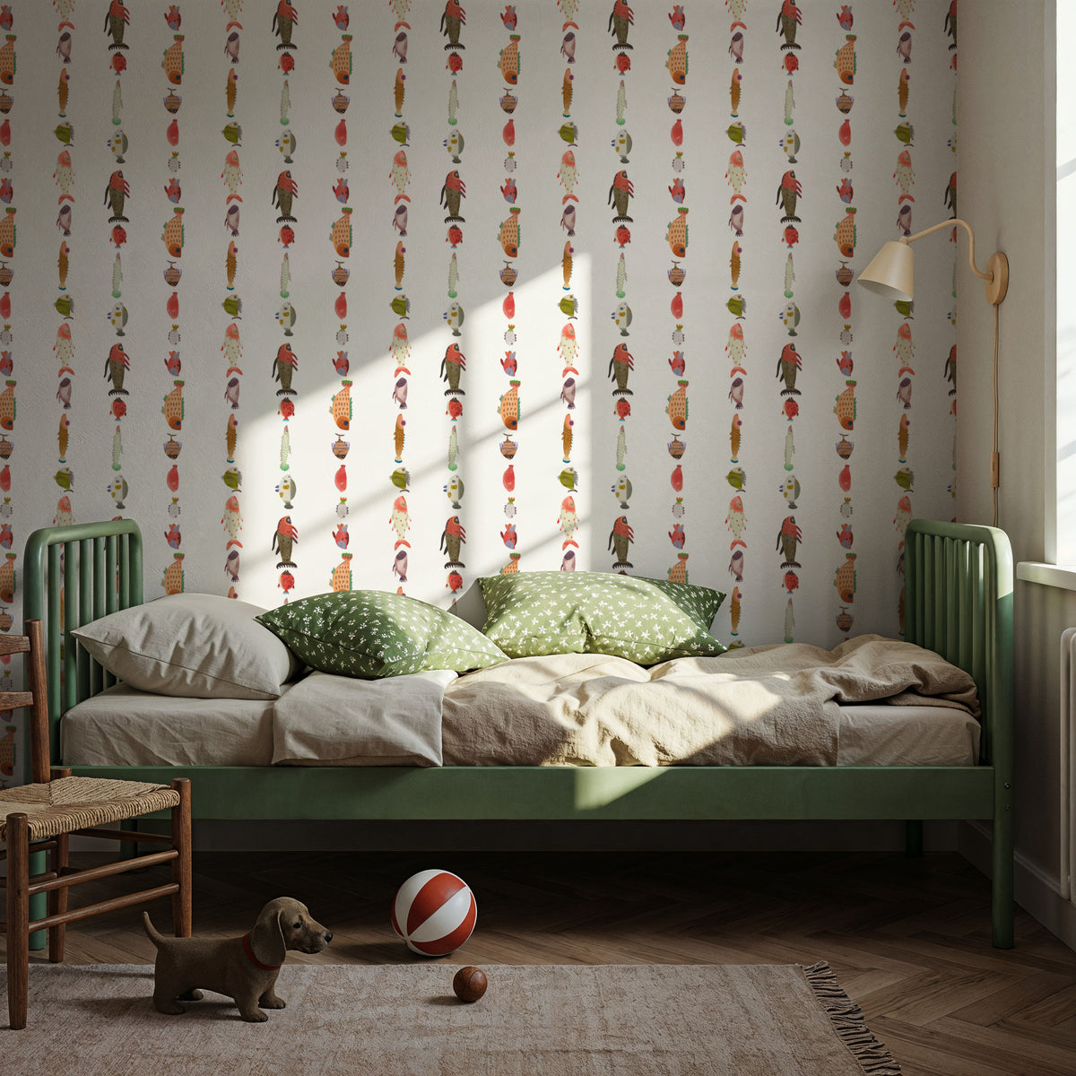 Fantasy Fish Mural Wallpaper - room preview 06