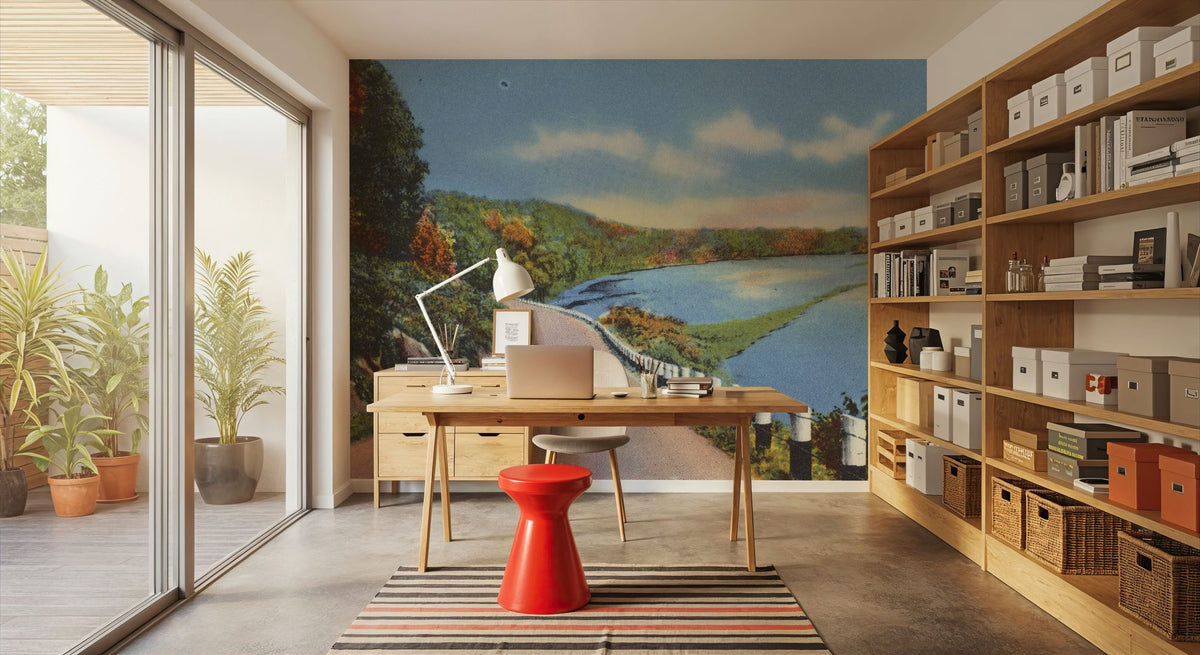 Fall Colors Mural Wallpaper - Neutral Tone - room preview 06