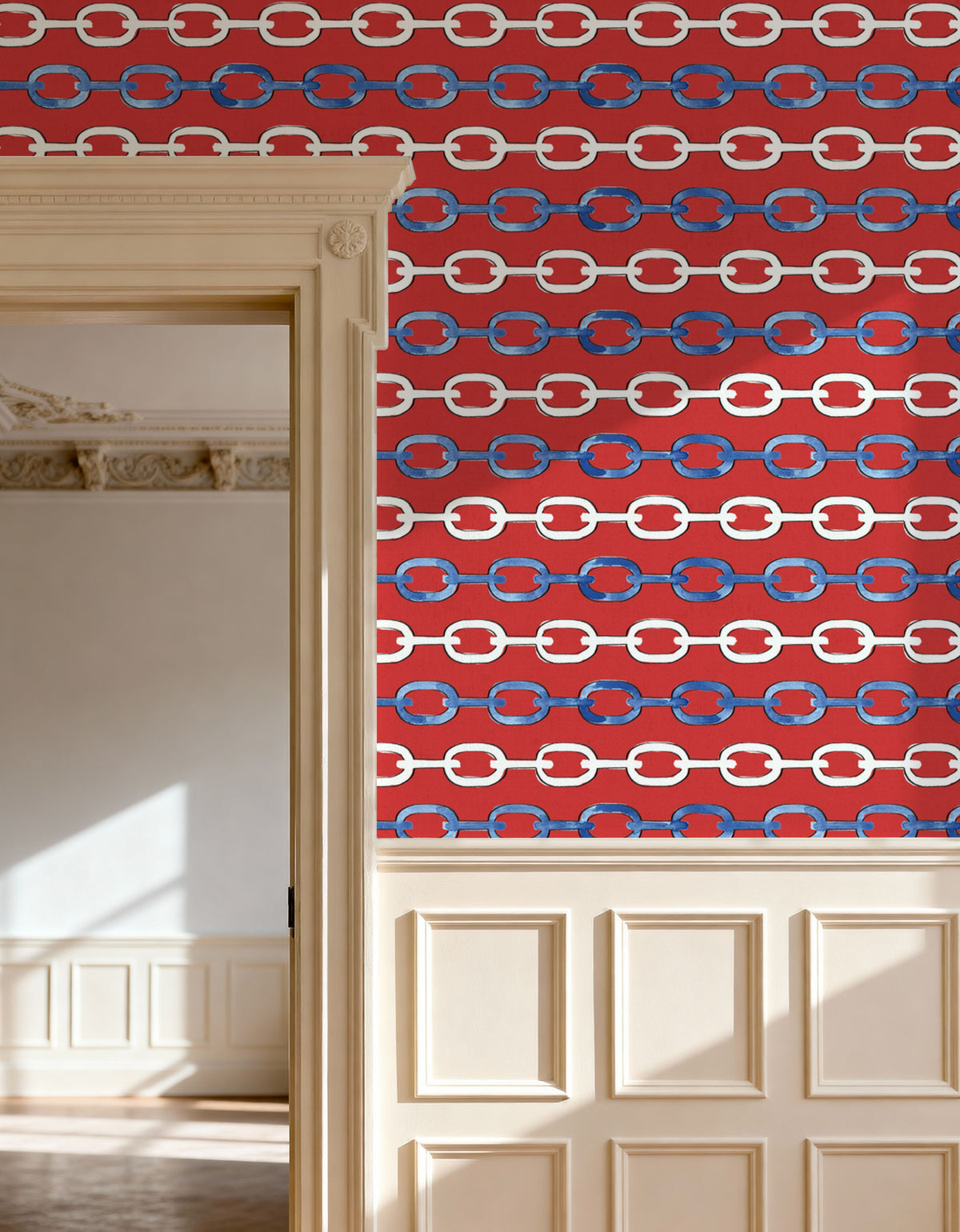 Seafood Shanty Red V Mural Wallpaper - room preview 06