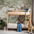 Oak Hill Slumber, Soft Green Mural Wallpaper - room preview 06