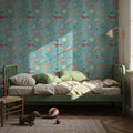 Boho Skies Blue Mural Wallpaper - room preview 06