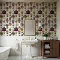 Marble Flowers, Mulberry Mural Wallpaper - room preview 06
