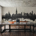 Derry Northern Ireland Skyline Concrete Mural Wallpaper - room preview 06
