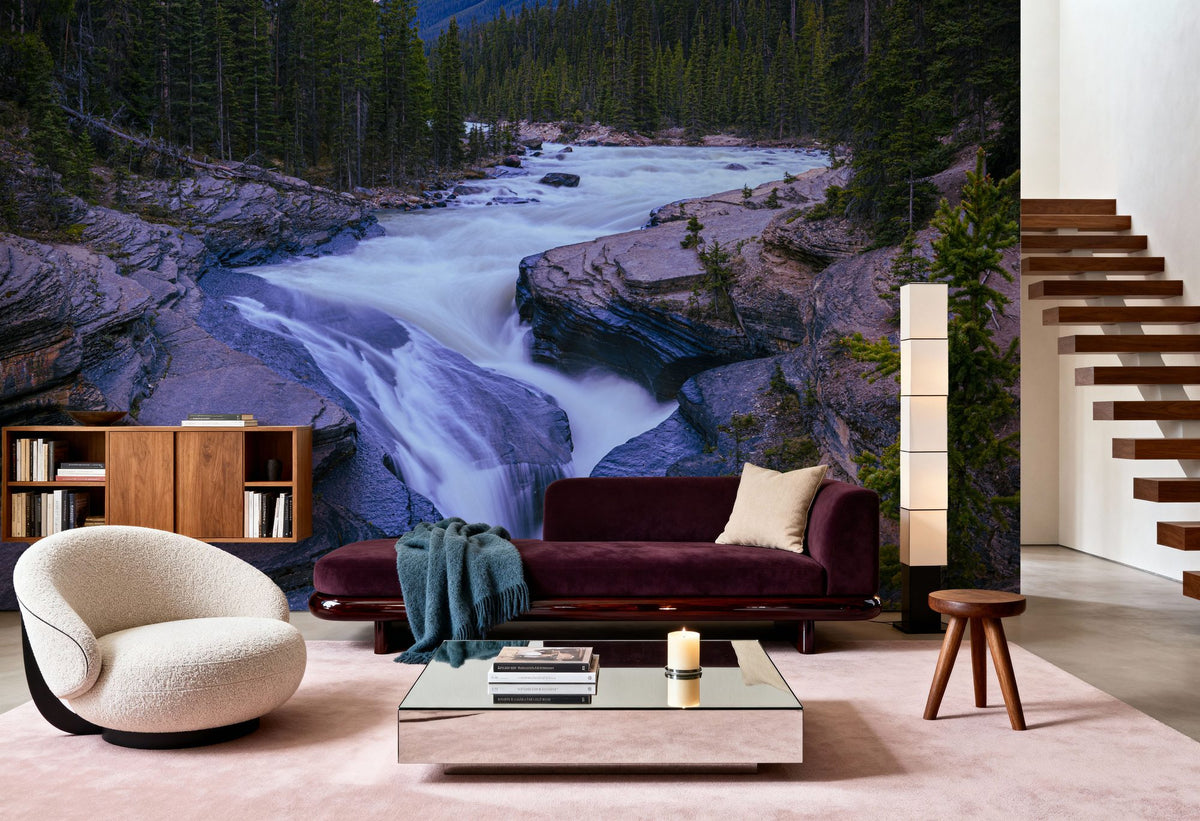 Mistaya River Mural Wallpaper - room preview 06