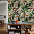 Wildcat Leaves Mural Wallpaper - room preview 06