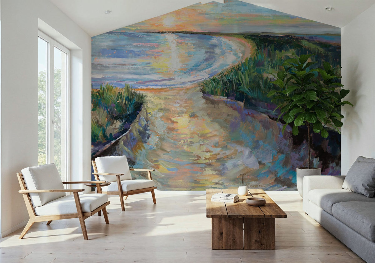 Napatree Sunset Mural Wallpaper - room preview 06