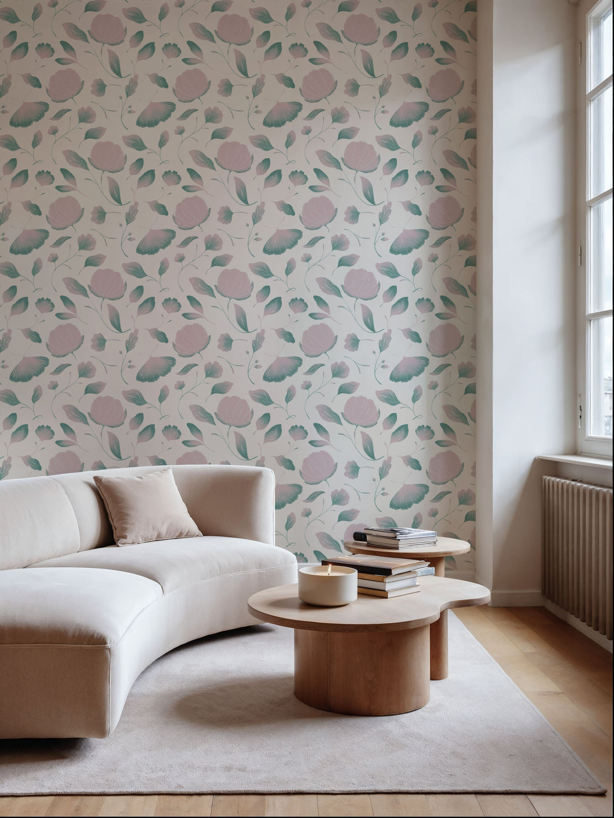 Mysterious Peony Mural Wallpaper - room preview 06
